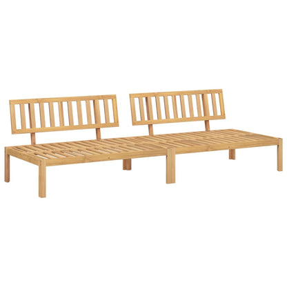 vidaXL Garden Pallet Middle Sofas 2 pcs Solid Wood Acacia 2