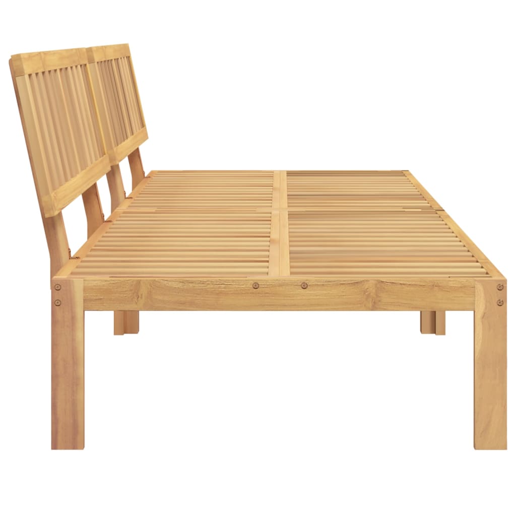 vidaXL Garden Pallet Middle Sofas 2 pcs Solid Wood Acacia 5