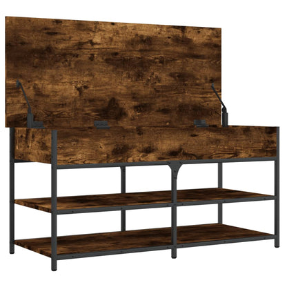 Shoe Bench 100x42,5x50 cm Engineered Wood Smoked oak 100 x 42.5 x 50 cm