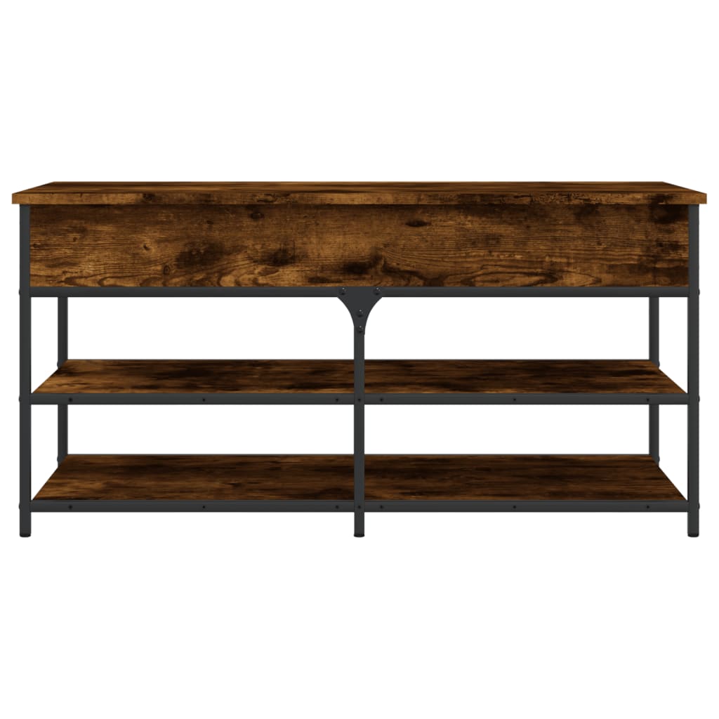 Shoe Bench 100x42,5x50 cm Engineered Wood Smoked oak 100 x 42.5 x 50 cm