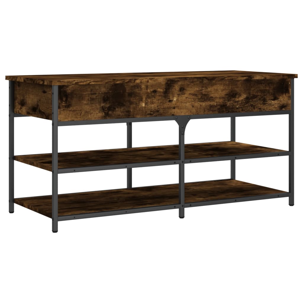 Shoe Bench 100x42,5x50 cm Engineered Wood Smoked oak 100 x 42.5 x 50 cm
