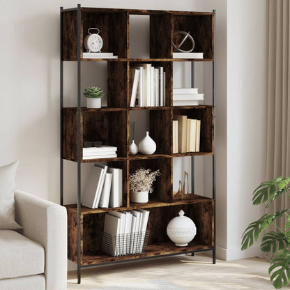Bookcase 102x28x172 cm Engineered Wood Smoked oak