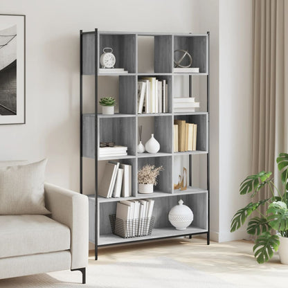 Bookcase 102x28x172 cm Engineered Wood Grey sonoma