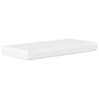 vidaXL Bed with Mattress "Hvar" Black and White 90x190 cm Faux Leather 5