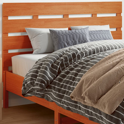 Headboard 90 cm Solid Wood Pine Wax Brown 150.5 x 80 cm
