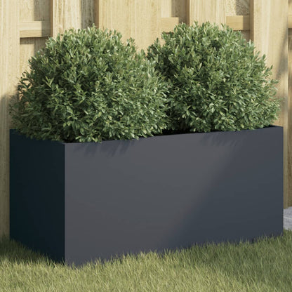 Planter Steel Anthracite Height 29 cm 62 cm