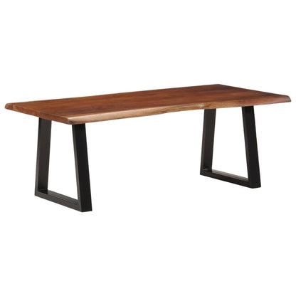 Coffee Table Solid Wood Acacia Honey brown 110 cm 55 cm