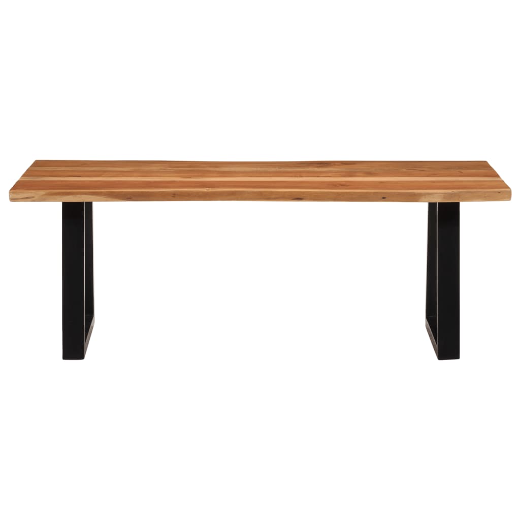 Coffee Table Solid Wood Acacia Natural 110 cm 55 cm