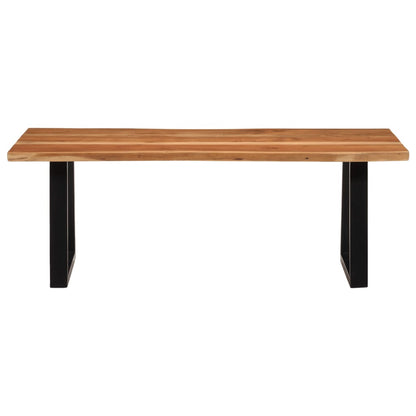 Coffee Table Solid Wood Acacia Natural 110 cm 55 cm