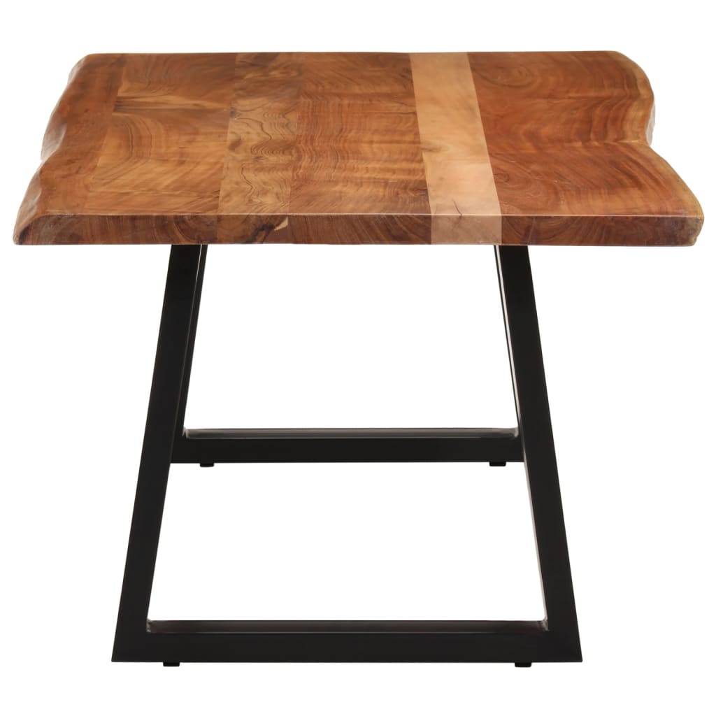 Coffee Table Solid Wood Acacia Natural 110 cm 55 cm
