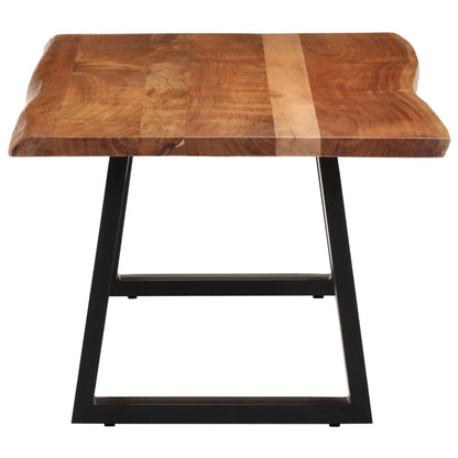 Coffee Table Solid Wood Acacia Natural 110 cm 55 cm