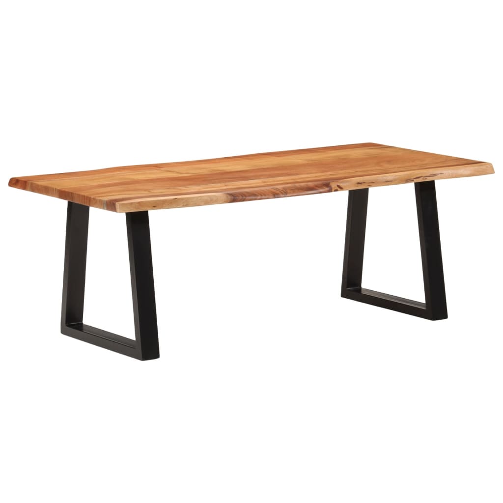 Coffee Table Solid Wood Acacia Natural 110 cm 55 cm