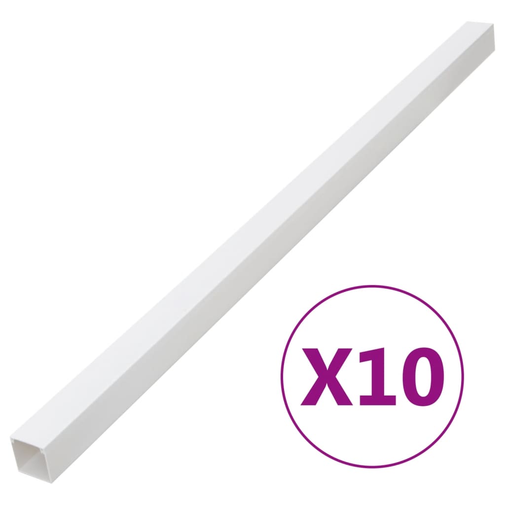 Cable Trunking PVC Screwable 50 x 25 mm – 150 x 50 mm 100 x 40 mm 10 m
