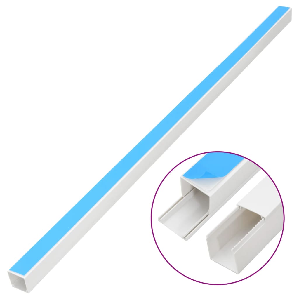 Cable Trunking PVC Self-adhesive 10 x 10 mm – 40 x 40 mm 30 x 20 mm 30 m