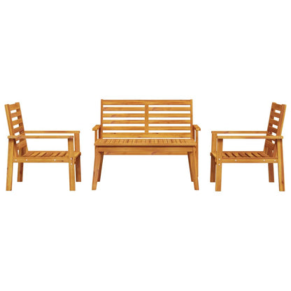 vidaXL 4 Piece Garden Lounge Set Solid Wood Acacia 3