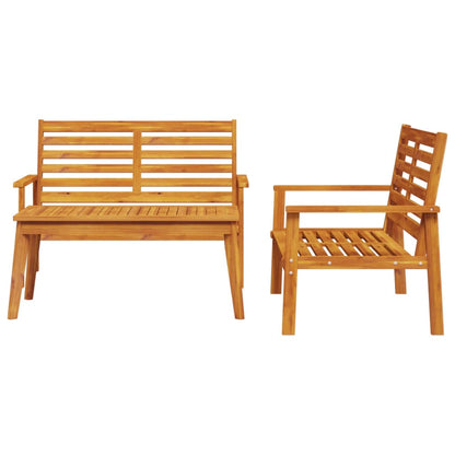 vidaXL 3 Piece Garden Lounge Set Solid Wood Acacia 3