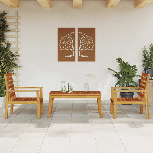 vidaXL 3 Piece Garden Lounge Set Solid Wood Acacia 1