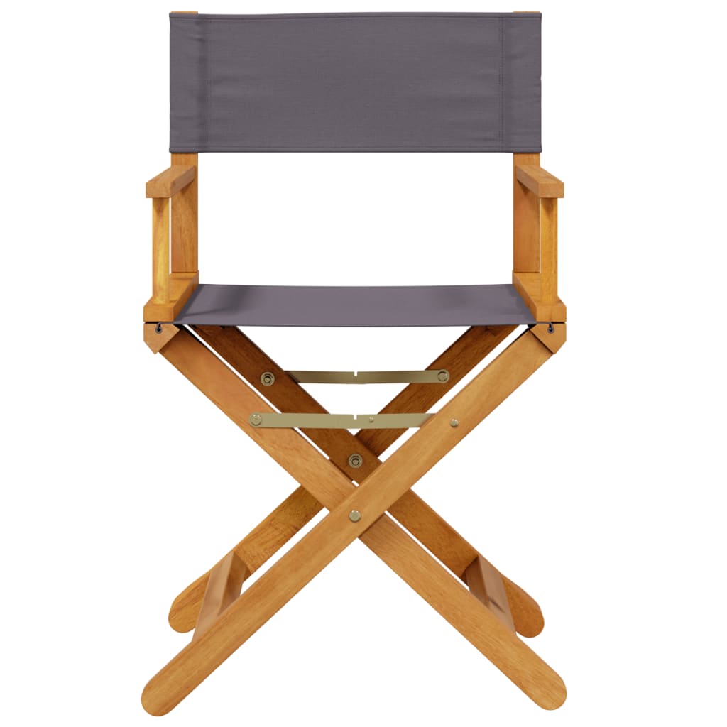 vidaXL 4 Piece Folding Chairs Dark Grey Fabric 3