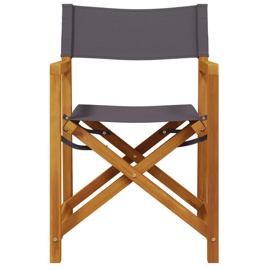 vidaXL 4 Piece Folding Chairs Dark Grey Fabric 3