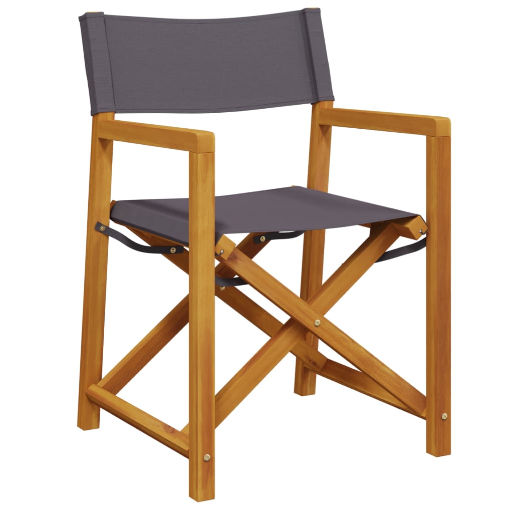 vidaXL 4 Piece Folding Chairs Dark Grey Fabric 4