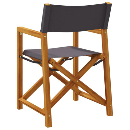vidaXL 4 Piece Folding Chairs Dark Grey Fabric 6