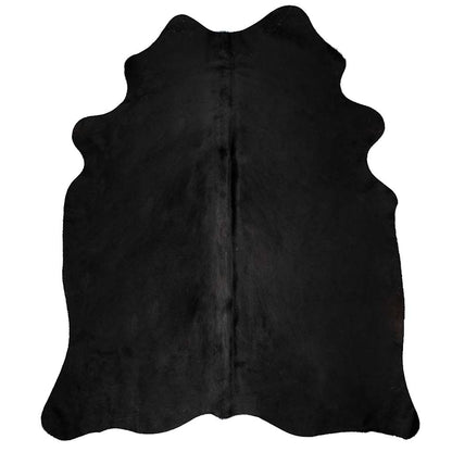 Real Cowhide Rug Black