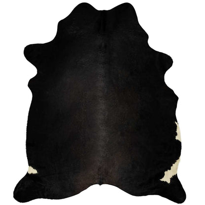 Real Cowhide Rug Black