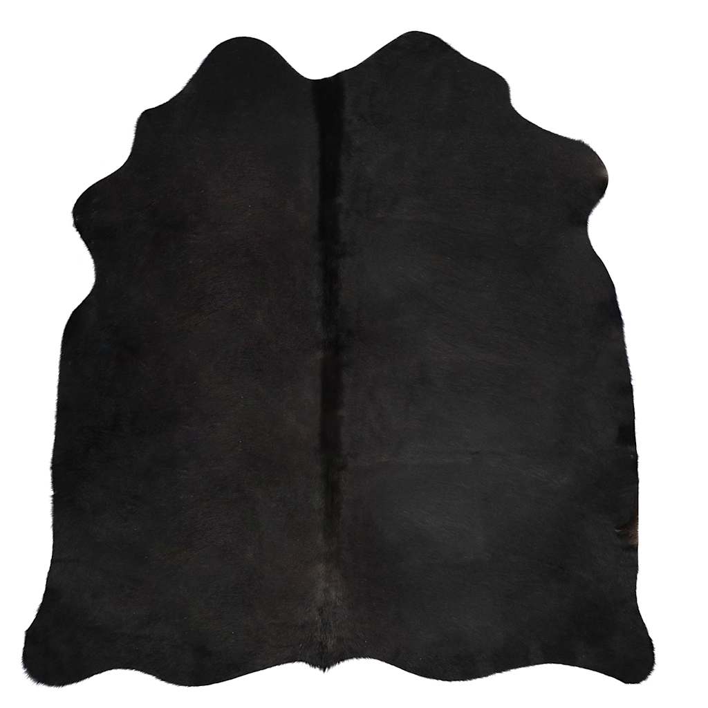 vidaXL Real Cowhide Rug Black 180x220 cm 6