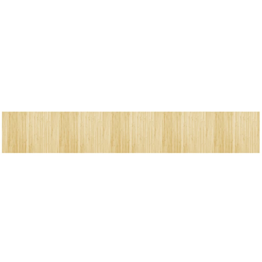 Rug Rectangular 80x500 cm Bamboo Light natural