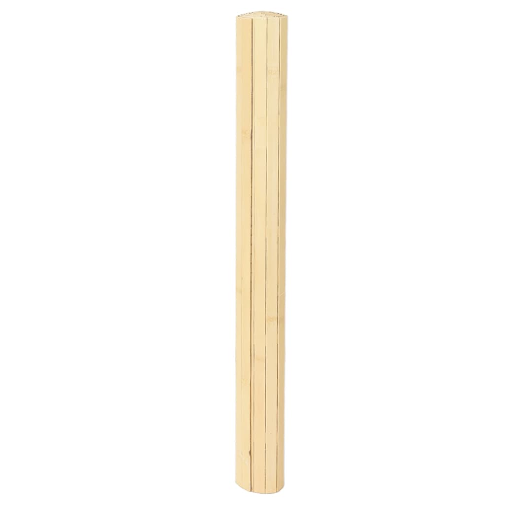 Rug Rectangular 80x500 cm Bamboo Light natural