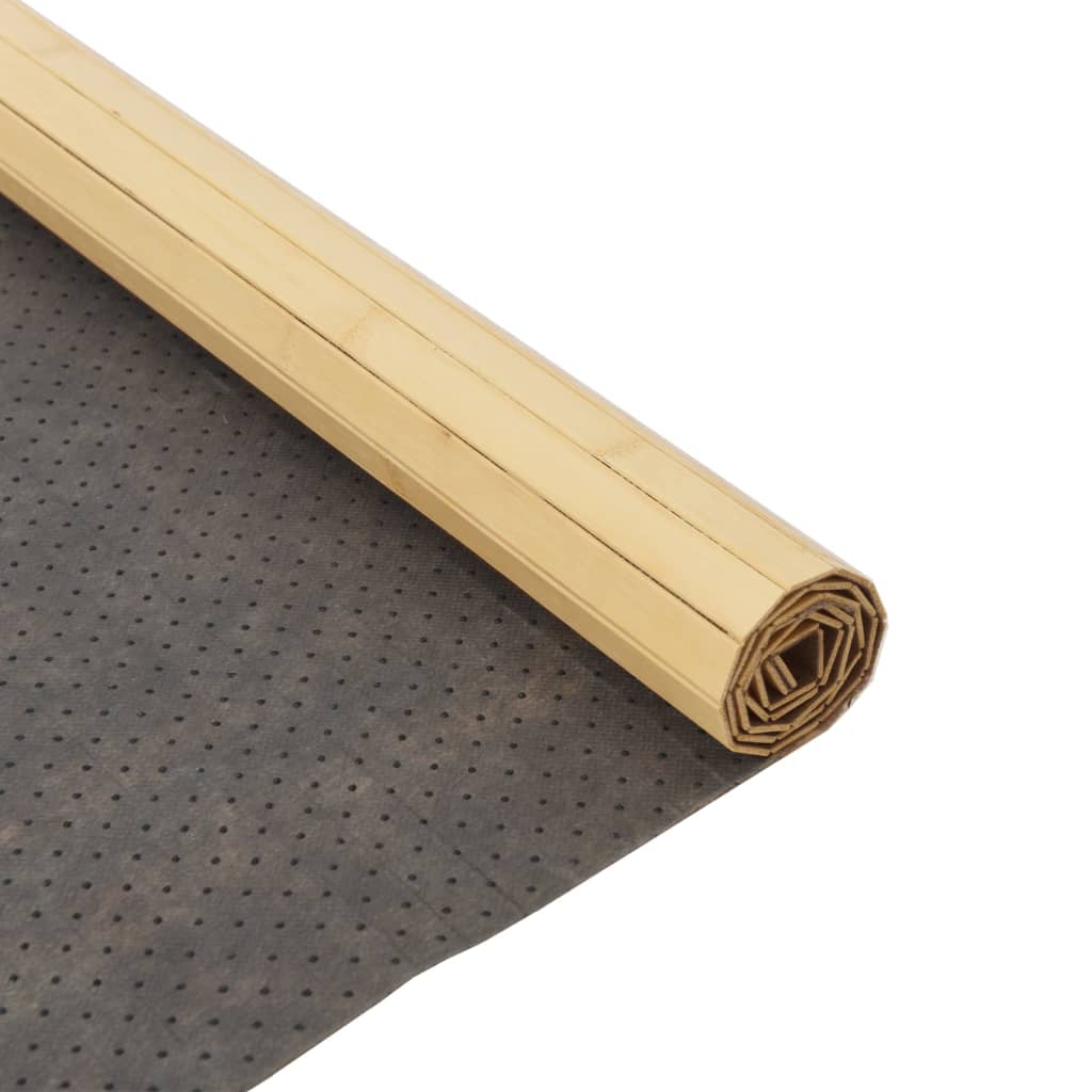Rug Rectangular 80x500 cm Bamboo Light natural