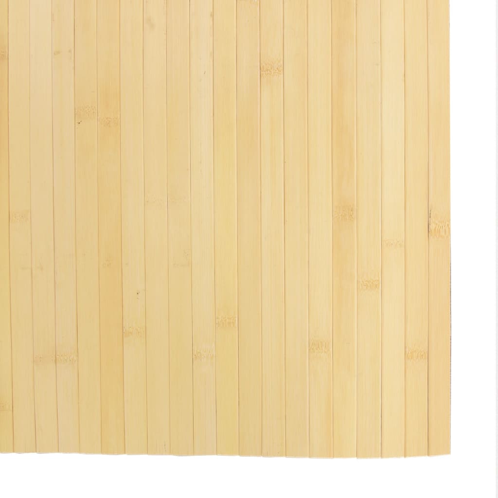 Rug Rectangular 80x500 cm Bamboo Light natural