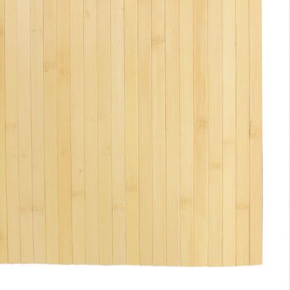 Rug Rectangular 80x500 cm Bamboo Light natural