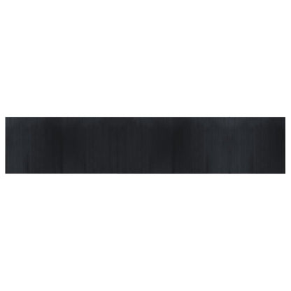 Rug Rectangular 100x500 cm Bamboo Black