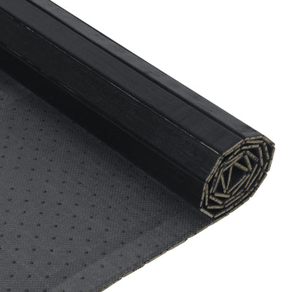 Rug Rectangular 100x500 cm Bamboo Black