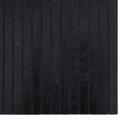 Rug Rectangular 100x500 cm Bamboo Black