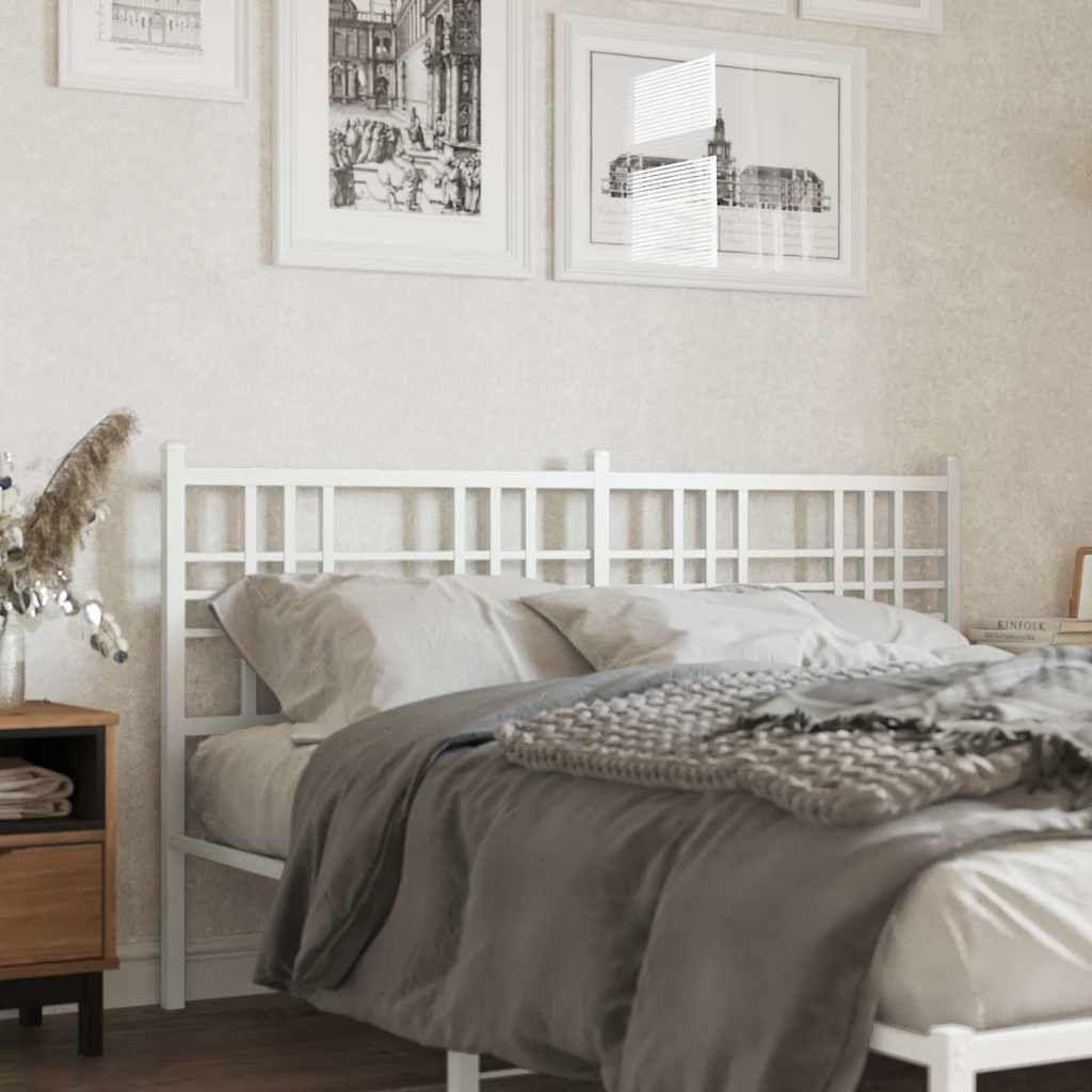 Metal Replace Headboard White 160 cm