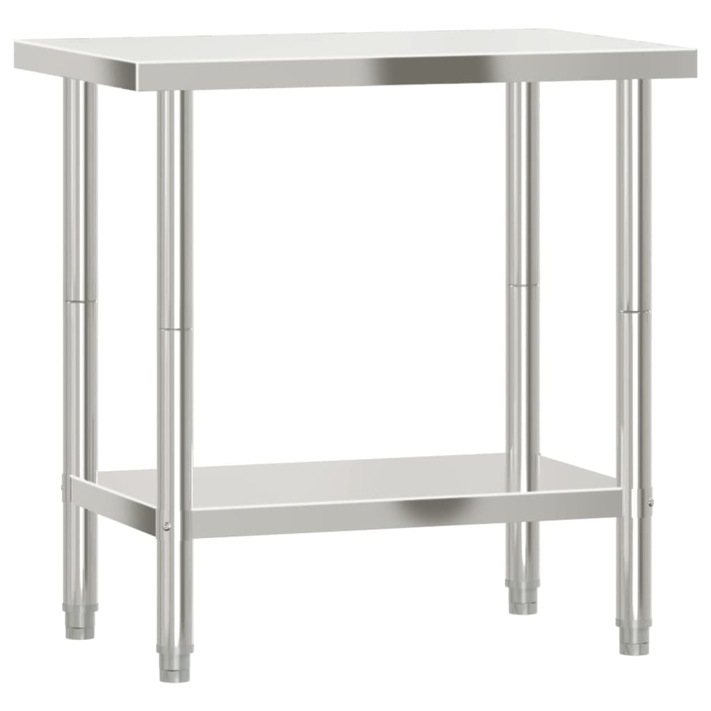 Kitchen Work Table Stainless Steel 82.5 cm 55 cm