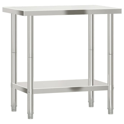 Kitchen Work Table Stainless Steel 82.5 cm 55 cm
