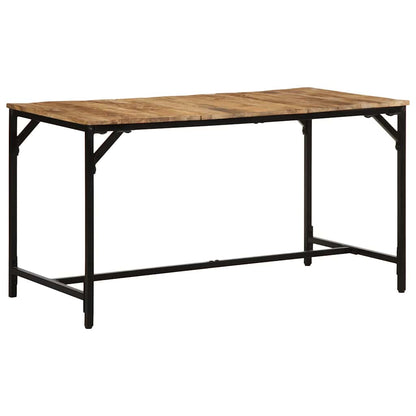 vidaXL Dining Table Solid Wood Rough Mango