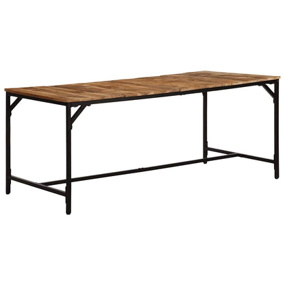 vidaXL Dining Table 180x90x75 cm Solid Wood Rough Mango 1