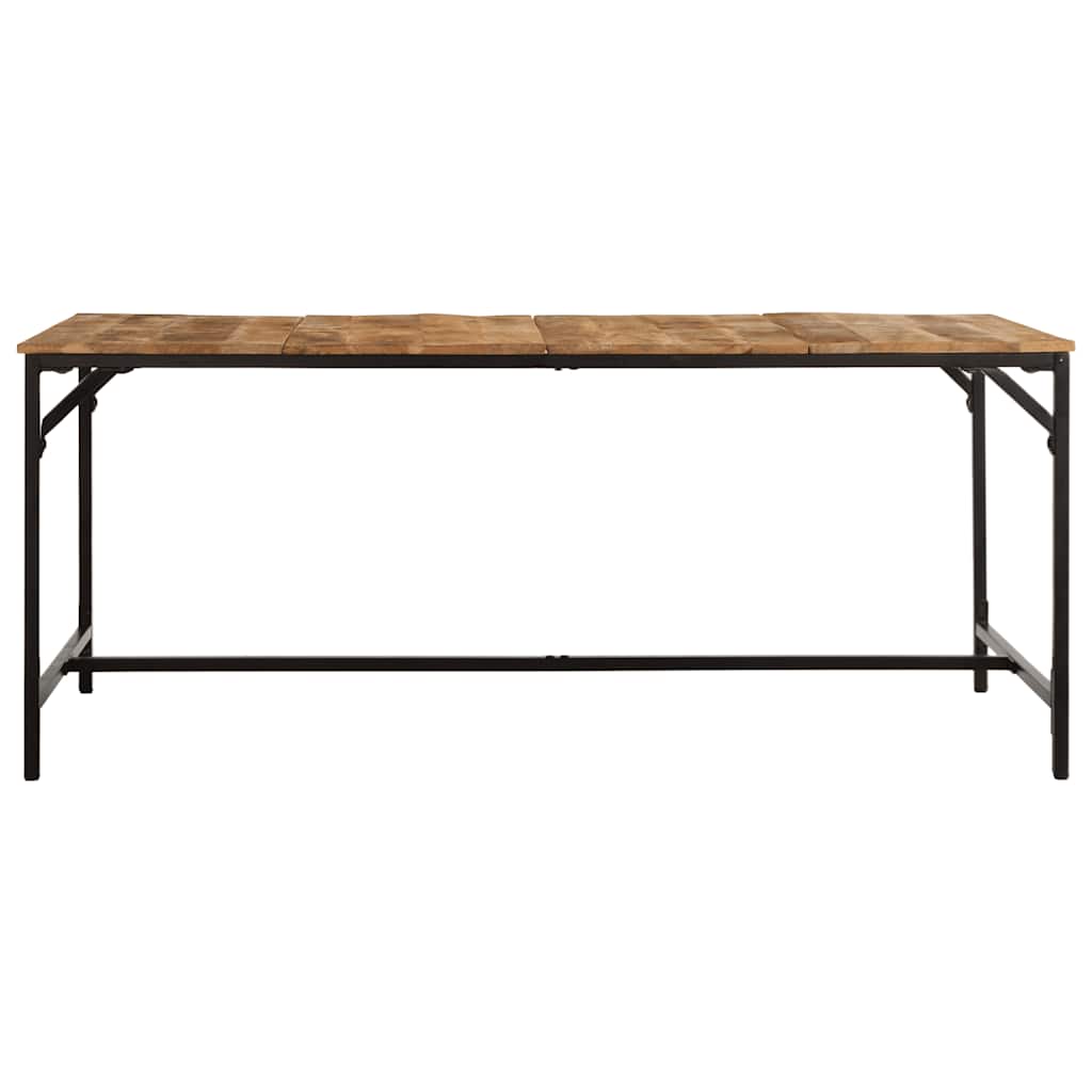 vidaXL Dining Table 180x90x75 cm Solid Wood Rough Mango 2