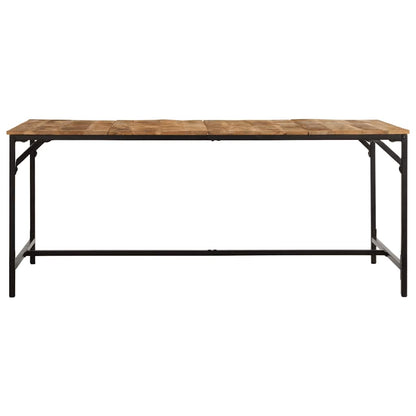 vidaXL Dining Table 180x90x75 cm Solid Wood Rough Mango 2