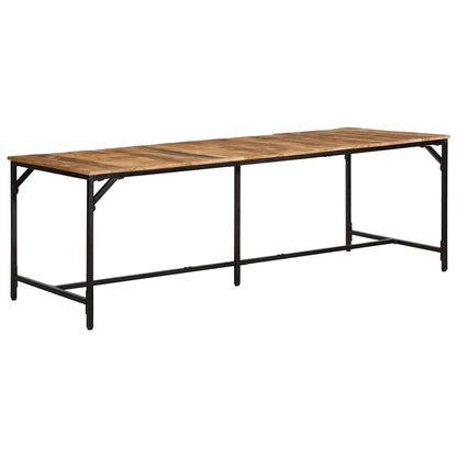 vidaXL Dining Table 220x90x75 cm Solid Wood Rough Mango 1