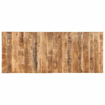 vidaXL Dining Table 220x90x75 cm Solid Wood Rough Mango 6