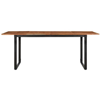 vidaXL Dining Table 200x100x75 cm Solid Wood Acacia 2