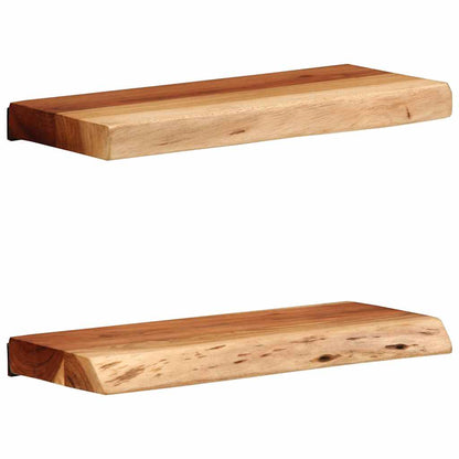 Wall Shelves 2 pcs 30x20x3,5 cm Solid Wood Acacia 40 x 20 x 3.5 cm