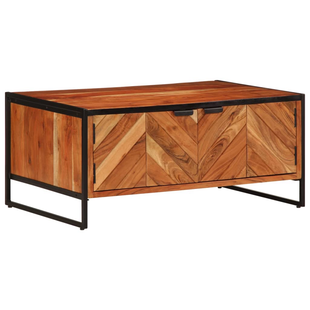 vidaXL Coffee Table 90x55x40 cm Solid Wood Acacia 3