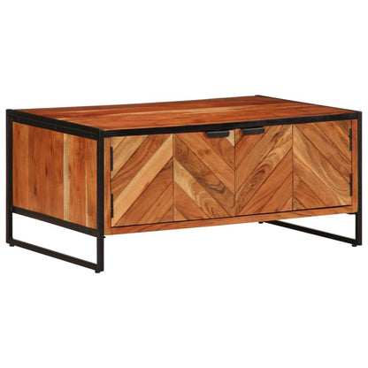 vidaXL Coffee Table 90x55x40 cm Solid Wood Acacia 3
