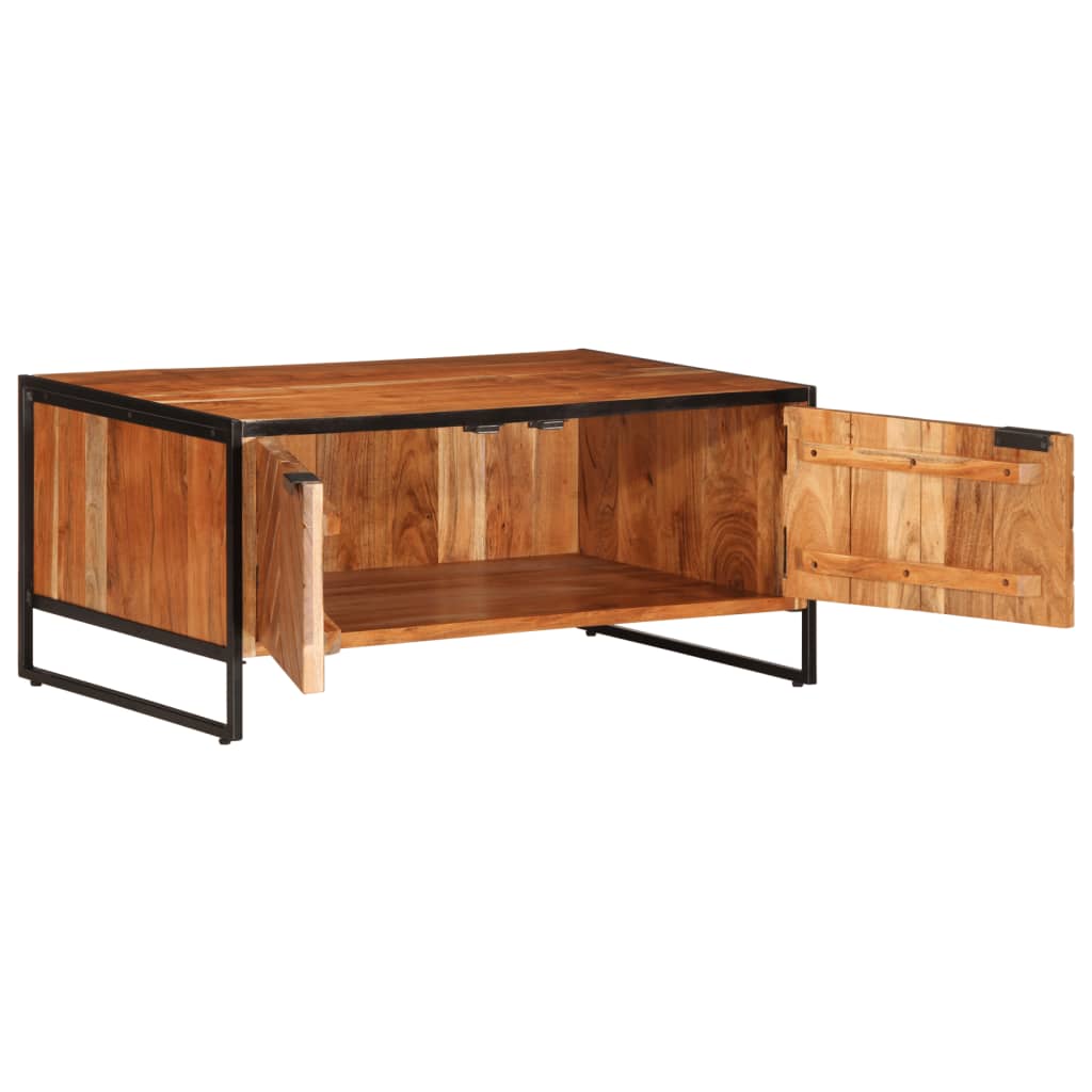 vidaXL Coffee Table 90x55x40 cm Solid Wood Acacia 5